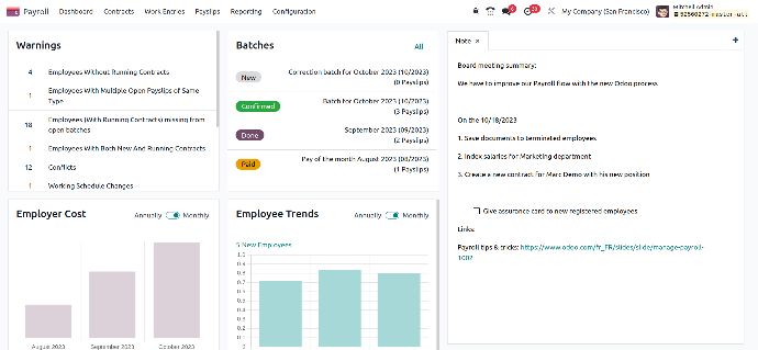 HR and payroll module for fmcg franchise management