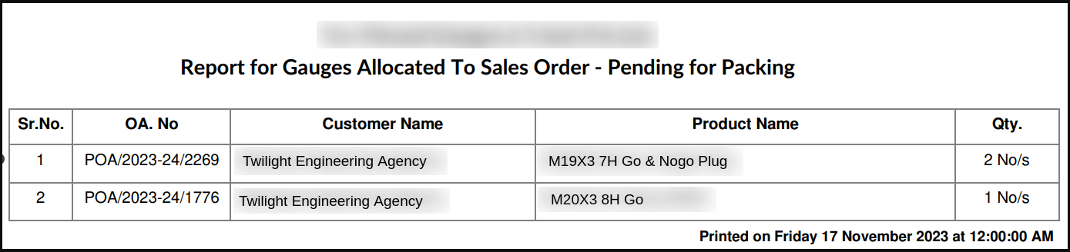 Pending for Packing Pending for Packing