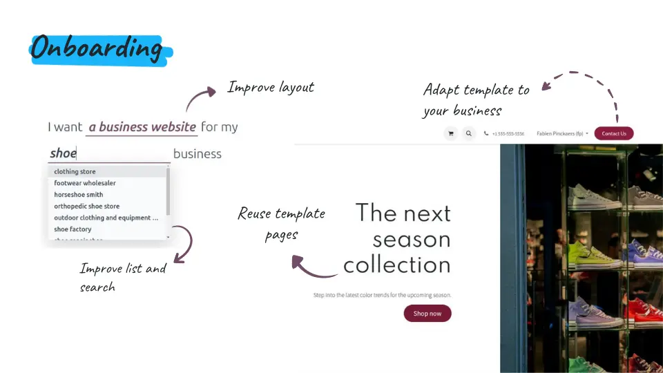 customize template - Odoo 19 features