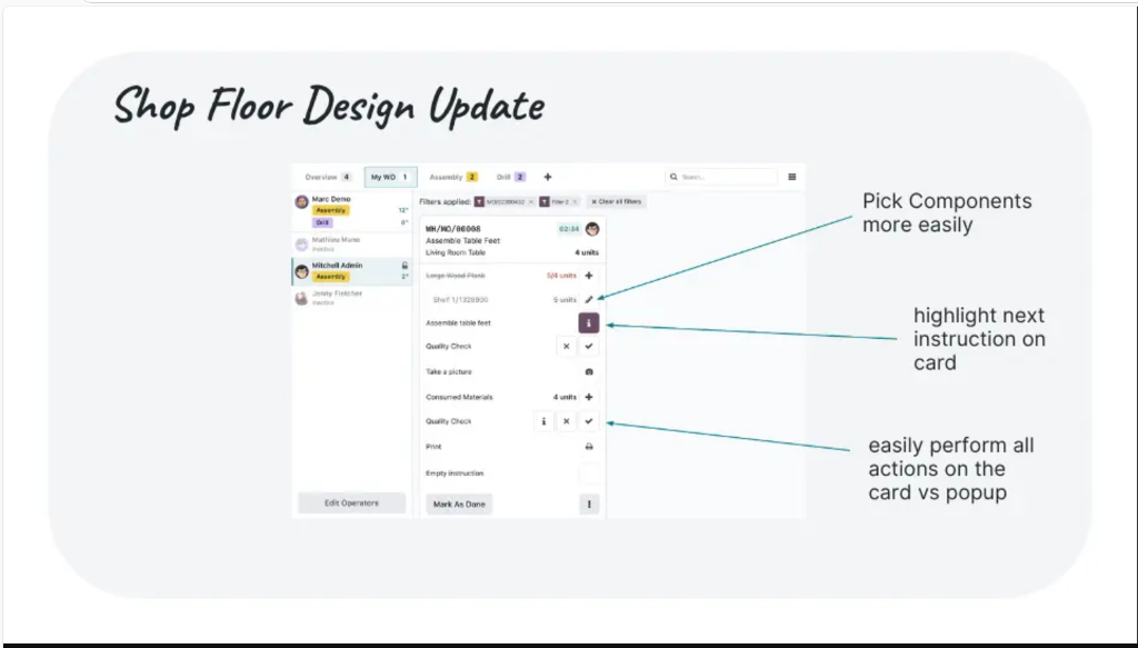 shop floor design update - odoo 19 features
